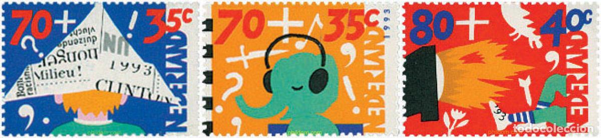 Sellos: 29881 MNH HOLANDA 1993 PRO INFANCIA. EL NI&Ntilde;O Y LOS MEDIOS