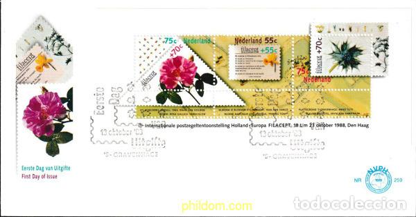 Sellos: 406523 MNH HOLANDA 1988 FILACEPT 88. EXPOSICION FILATELICA INTERNACIONAL