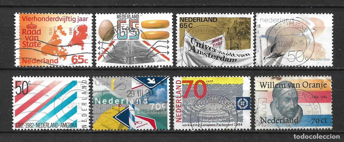 Sellos: holanda lote 8 sellos usados - 30/14