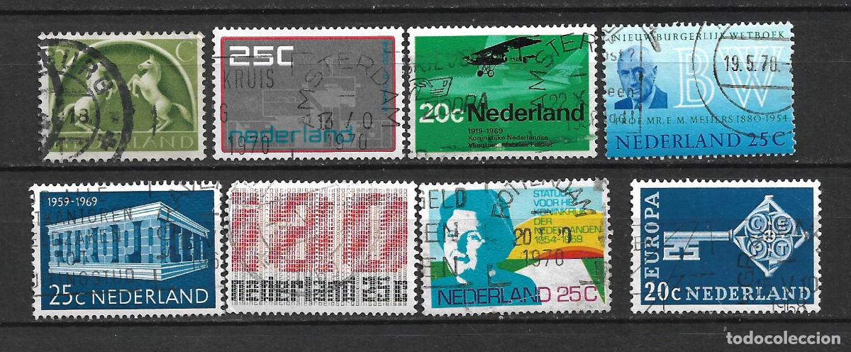 Sellos: holanda lote 8 sellos usados - 30/14