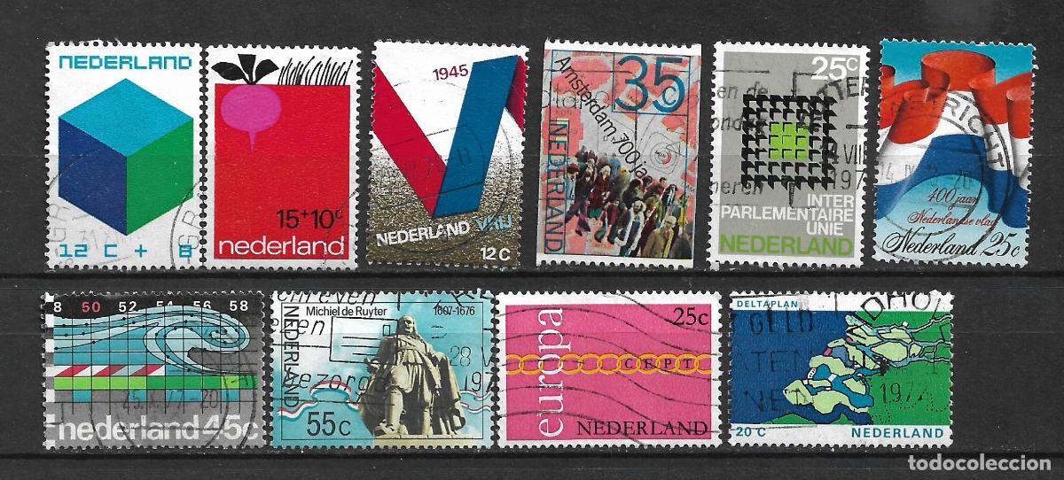 Timbres: holanda lote 10 sellos usados - 30/14