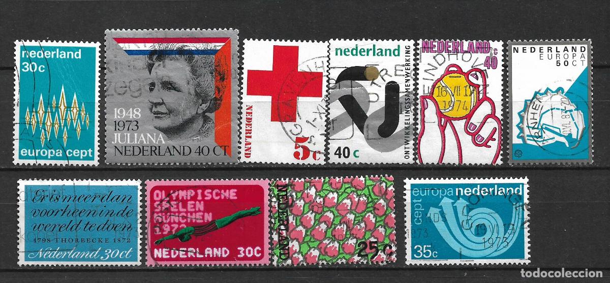 Timbres: holanda lote 10 sellos usados - 30/14