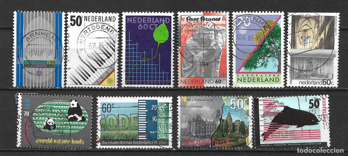 Timbres: holanda lote 10 sellos usados - 30/14