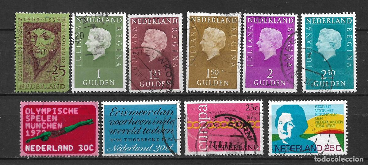Sellos: holanda lote 10 sellos usados - 30/15