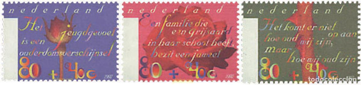 Sellos: 89439 MNH HOLANDA 1997 PRO OBRAS SOCIALES. LA TERCERA EDAD
