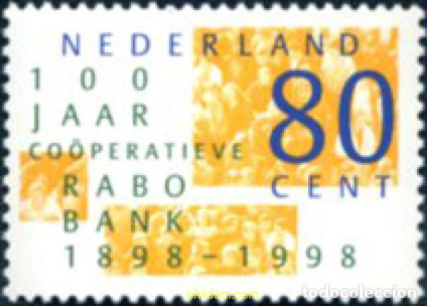 Sellos: 99583 MNH HOLANDA 1998 CENTENARIO DE LA BANCA COOPERATIVA RABOBANK