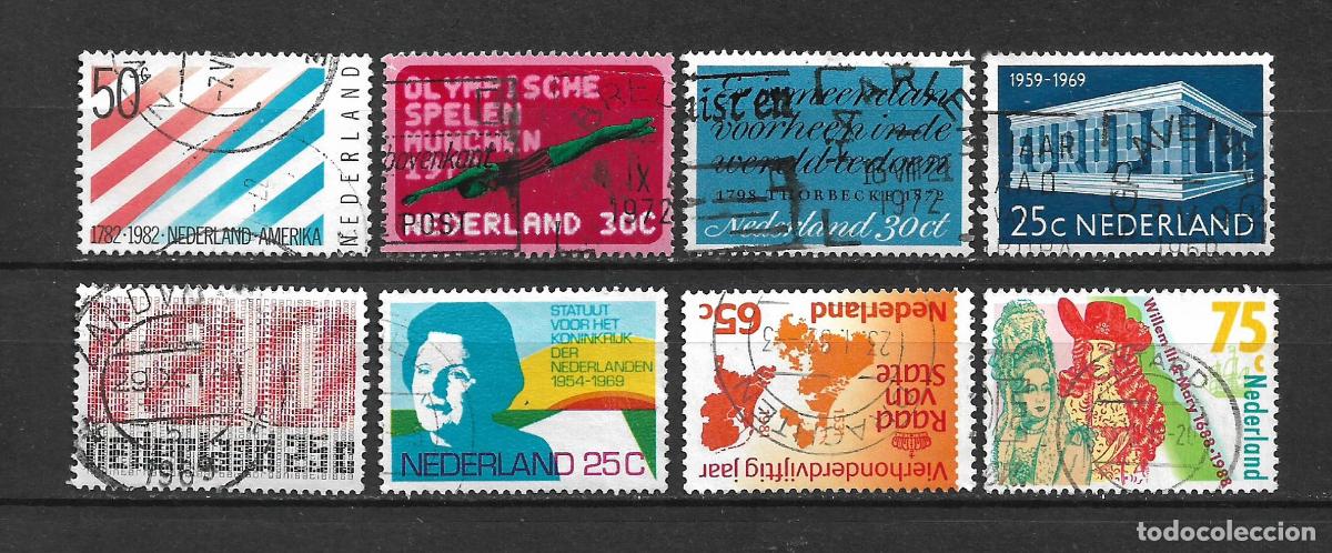 Sellos: holanda lote 8 sellos usados - 28/2