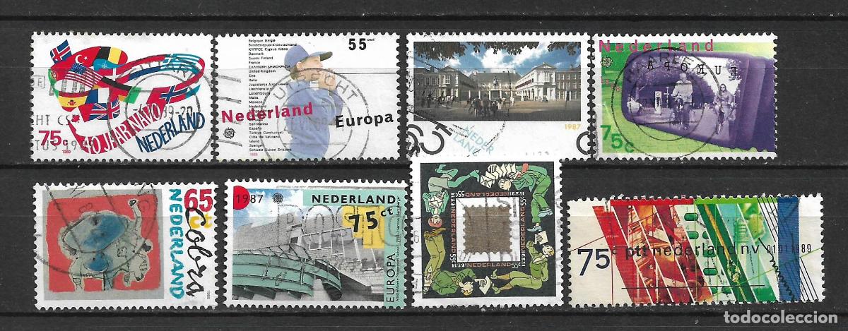 Sellos: holanda lote 8 sellos usados - 28/2