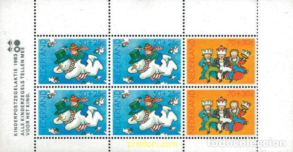Timbres: 100957 MNH HOLANDA 1983 PRO INFANCIA. EL NI&Ntilde;O Y LA NAVIDAD