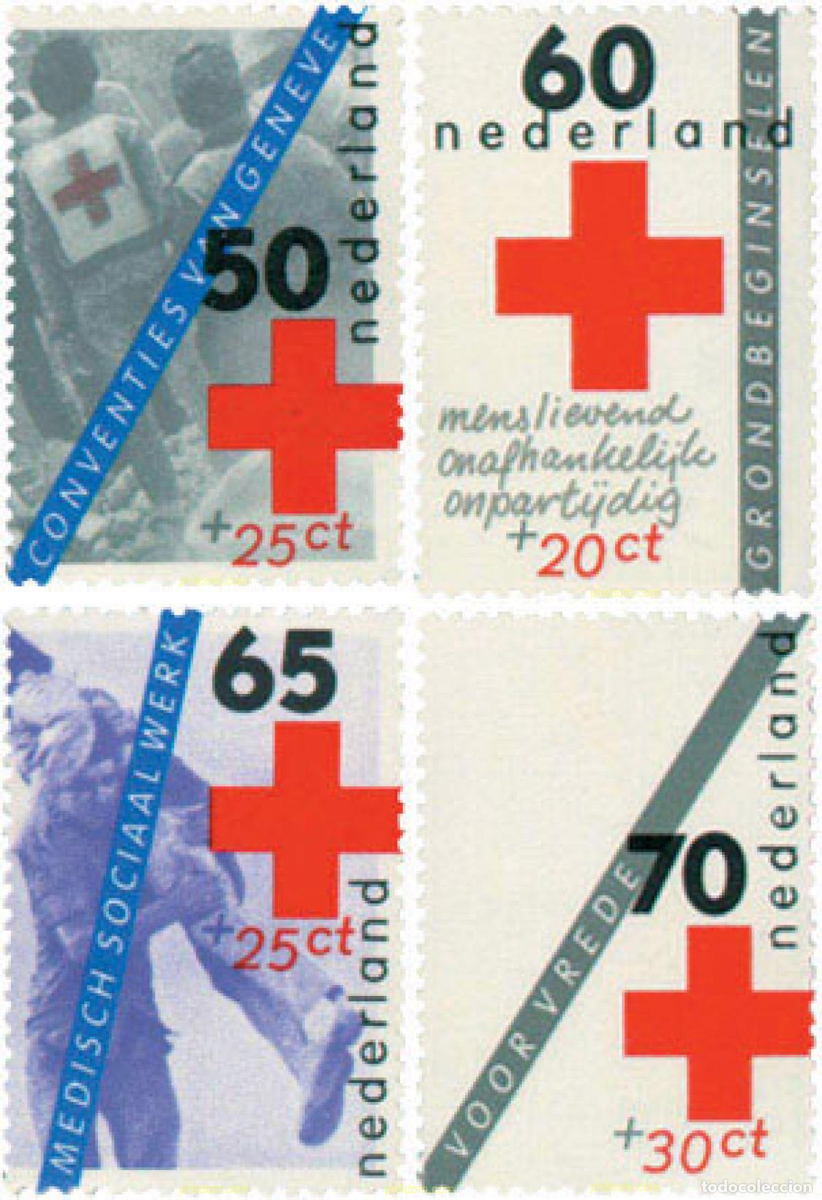 Sellos: 104277 MNH HOLANDA 1983 CRUZ ROJA