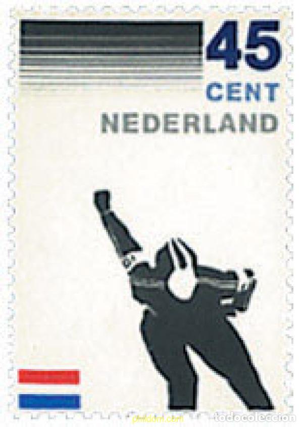 Sellos: 67882 MNH HOLANDA 1982 CENTENARIO DE LA REAL ASOCIACION HOLANDESA DE PATINAJE