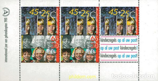 Sellos: 100955 MNH HOLANDA 1981 PRO INFANCIA. A&Ntilde;O INTERNACIONAL DE LOS DISCAPACITADOS