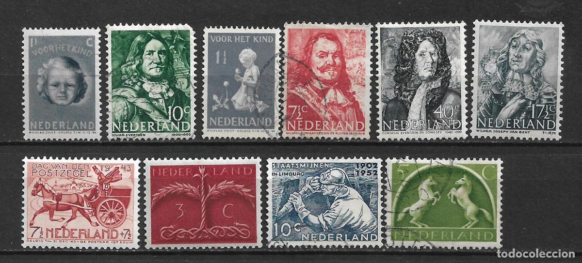 Sellos: holanda lote 10 sellos usados - 16/29