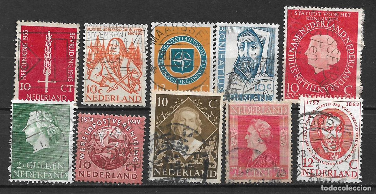 Sellos: holanda lote 10 sellos usados - 16/29