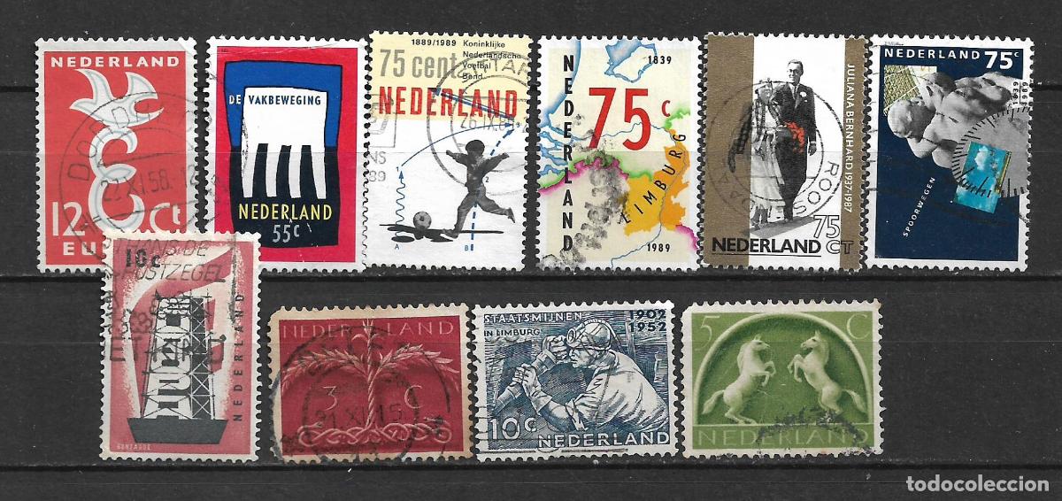 Sellos: holanda lote 10 sellos usados - 16/29