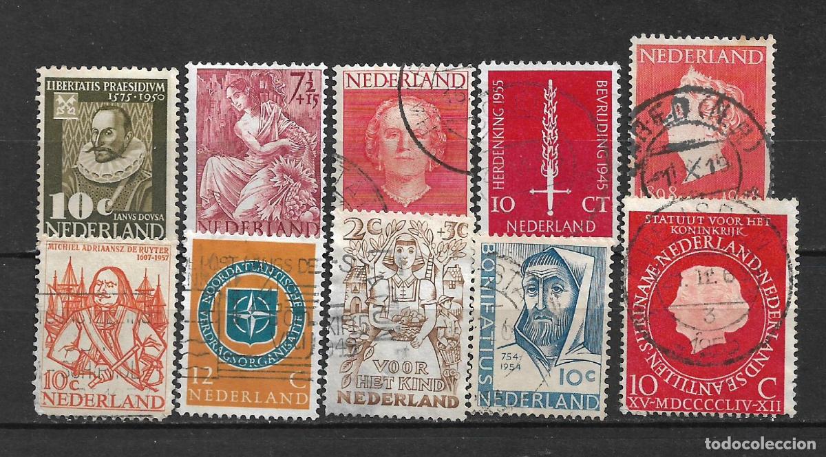 Sellos: holanda lote 10 sellos usados - 16/29