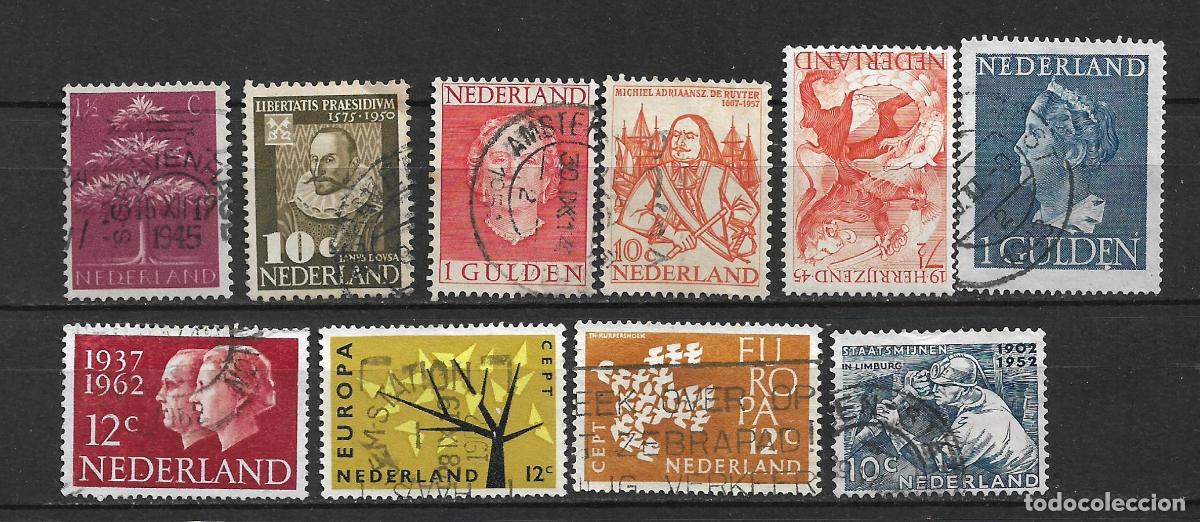 Sellos: holanda lote 10 sellos usados - 16/29