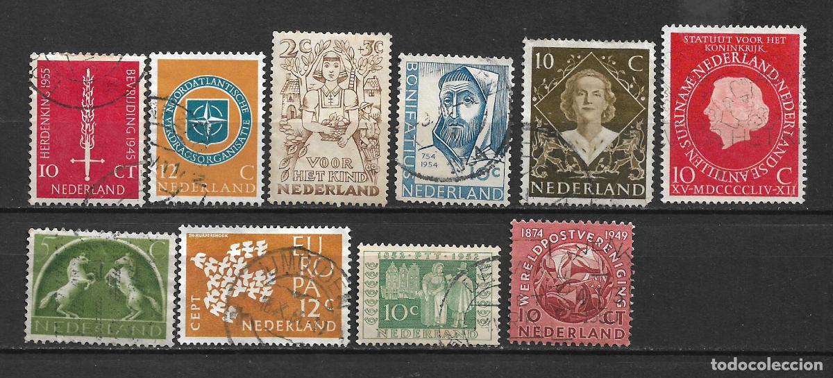 Sellos: holanda lote 10 sellos usados - 16/29