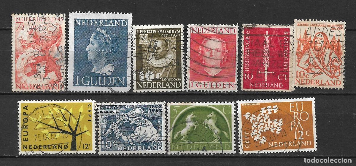 Sellos: holanda lote 10 sellos usados - 16/29