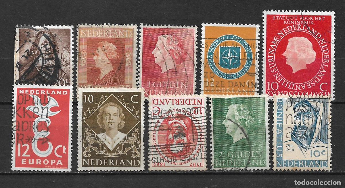 Sellos: holanda lote 10 sellos usados - 16/29
