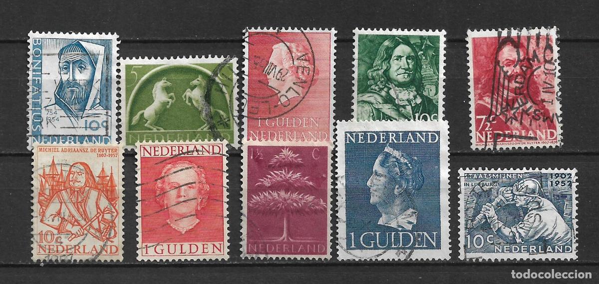Sellos: holanda lote 10 sellos usados - 16/30