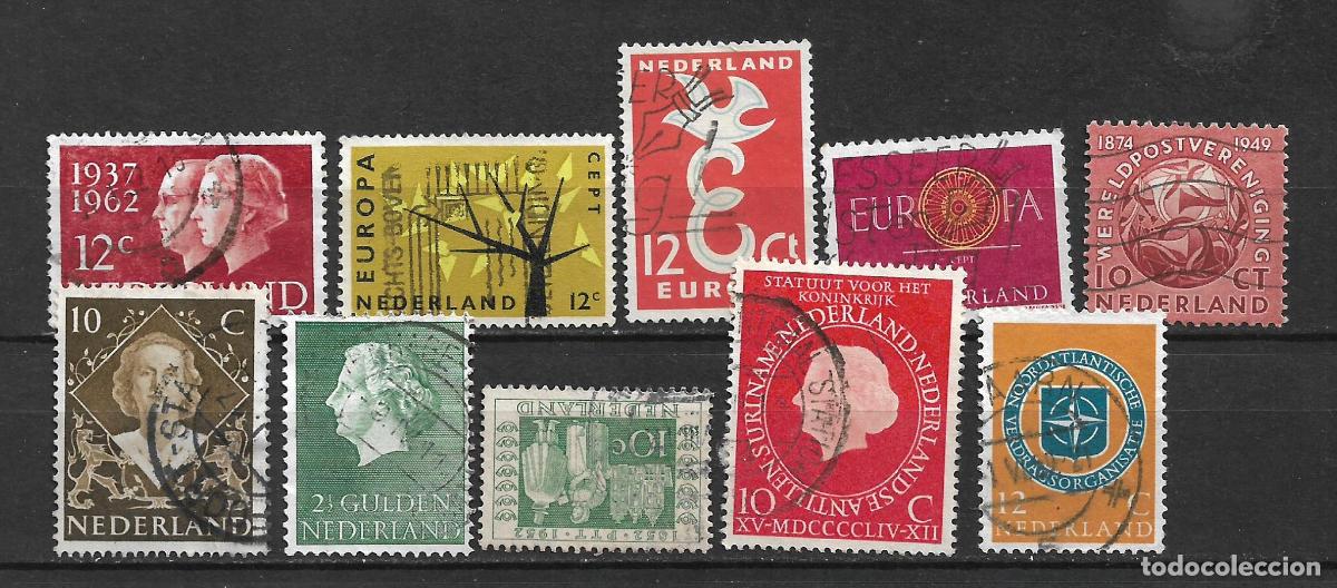 Sellos: holanda lote 10 sellos usados - 16/30