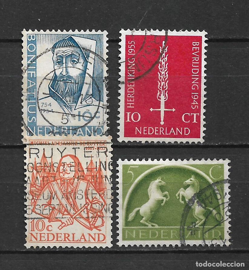 Sellos: holanda lote 4 sellos usados - 16/30