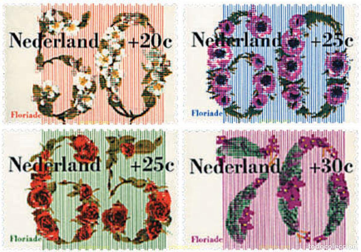 Sellos: 89408 MNH HOLANDA 1982 PRO OBRAS SOCIALES. FLORIADE 82