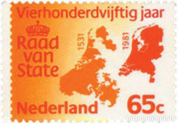Sellos: 104266 MNH HOLANDA 1981 450 ANIVERSARIO DE LA CREACION DEL CONSEJO DE ESTADO