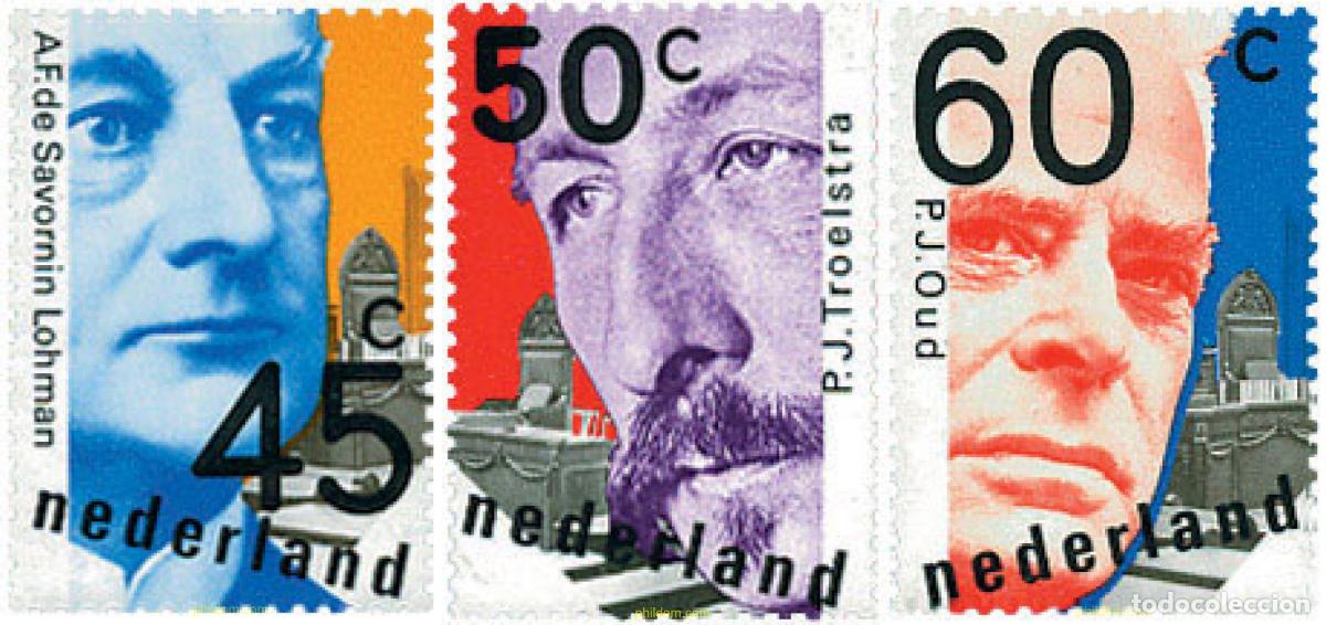 Sellos: 100861 MNH HOLANDA 1980 POLITICOS HOLANDESES