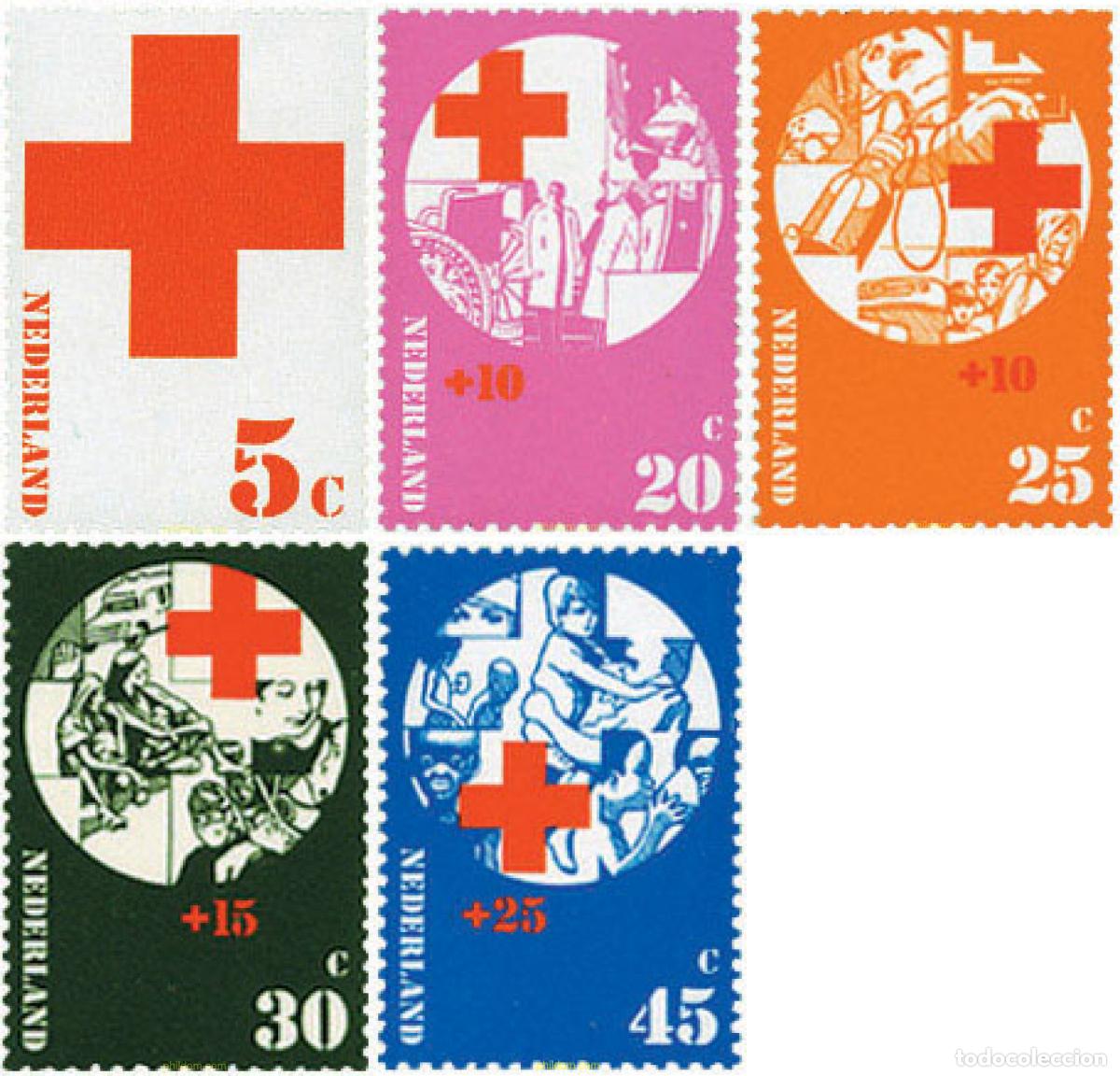 Sellos: 45919 MNH HOLANDA 1972 PRO CRUZ ROJA