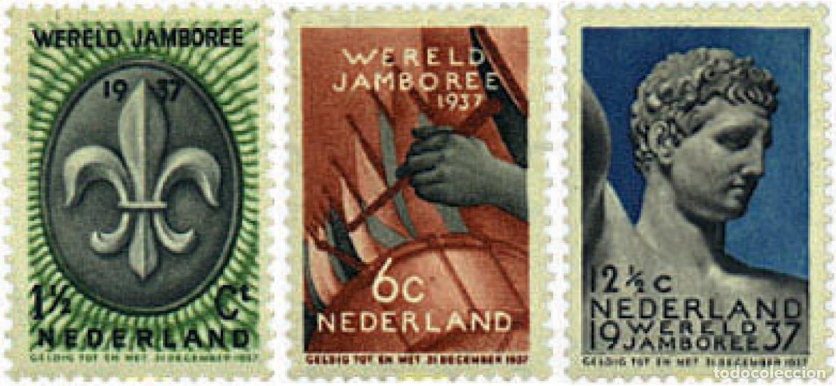 Sellos: 213890 HINGED HOLANDA 1937 JAMBOREE INTERNACIONAL - Foto 1