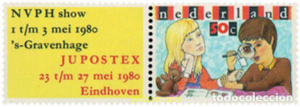 Sellos: 105996 MNH HOLANDA 1980 6 EXPOSICION FILATELICA INTERNACIONAL DE JOVENES FILATELICOS