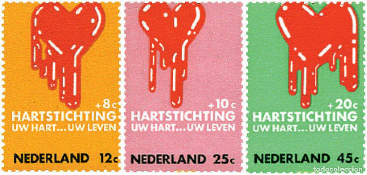 Timbres: 100825 MNH HOLANDA 1970 PRO FUNDACION CONTRA LAS ENFERMEDADES DEL CORAZON