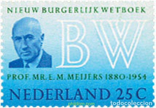 Sellos: 100819 MNH HOLANDA 1970 NUEVO CODIGO CIVIL