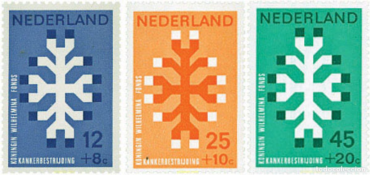 Sellos: 100817 MNH HOLANDA 1969 LUCHA CONTRA EL CANCER