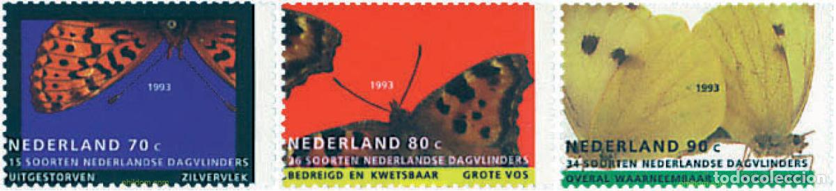 Sellos: 76040 MNH HOLANDA 1993 MARIPOSAS