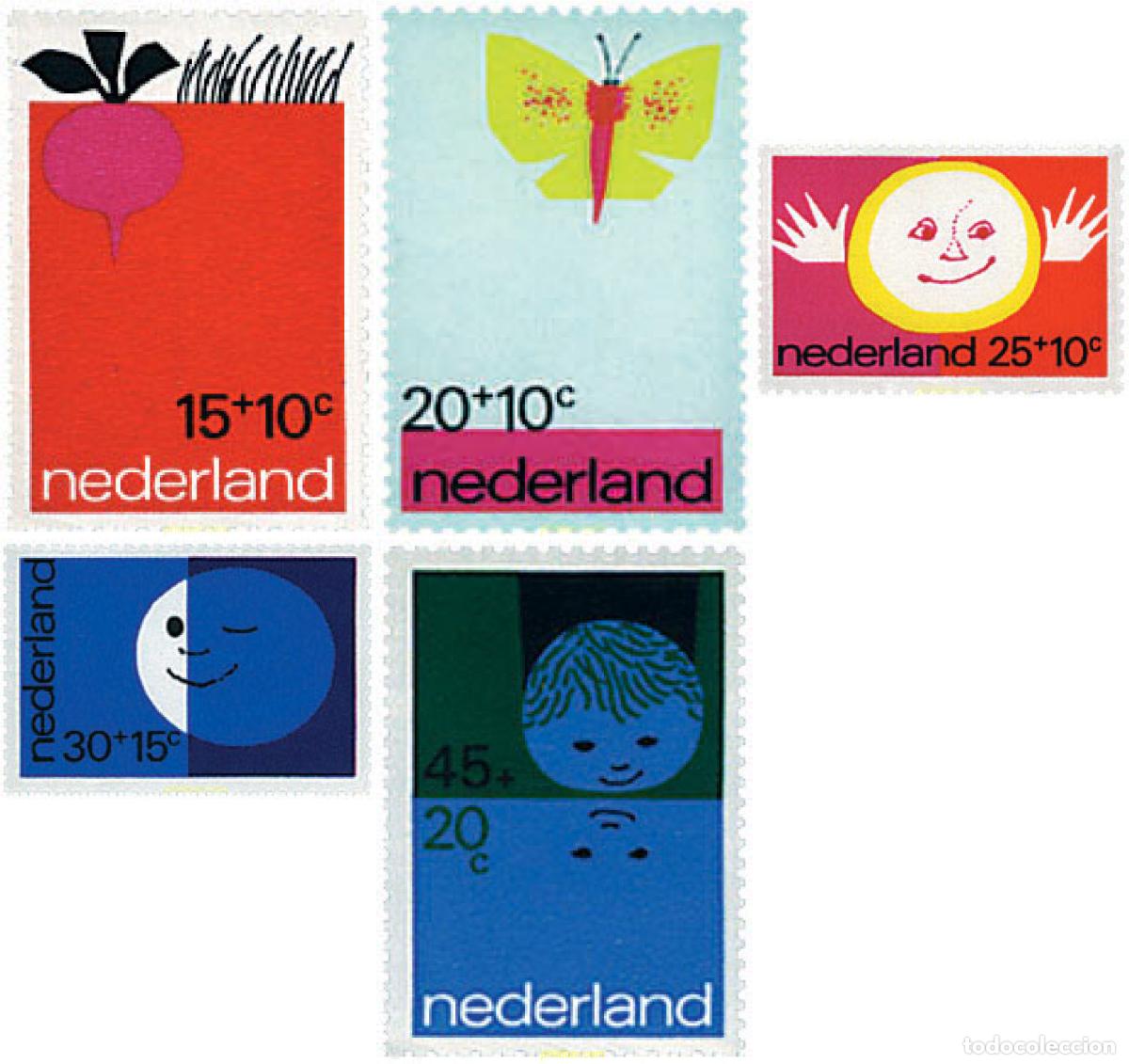 Sellos: 77263 MNH HOLANDA 1971 PRO INFANCIA - Foto 1