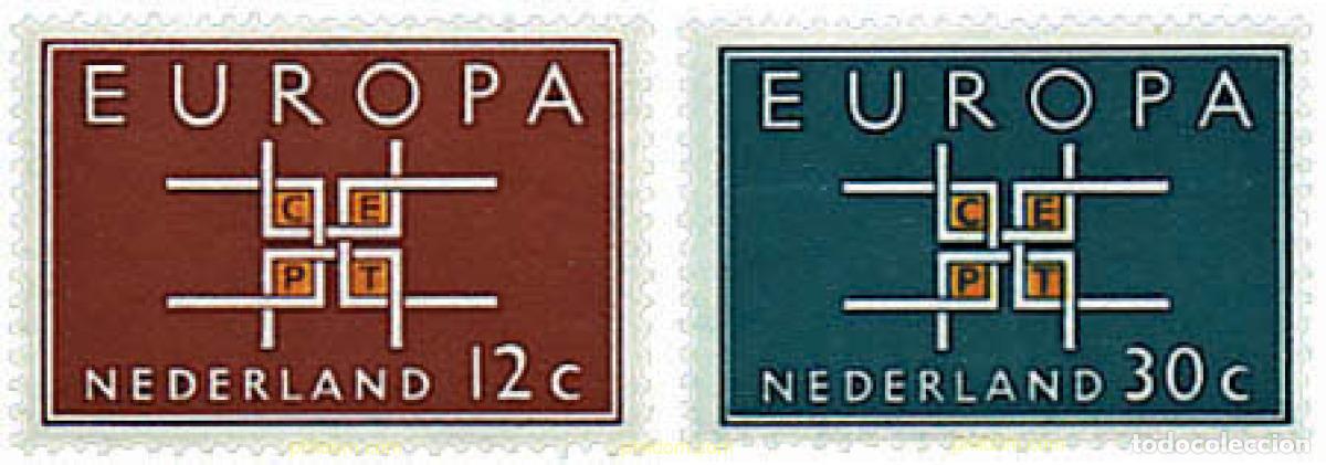 Stamps: 62083 MNH HOLANDA 1963 EUROPA CEPT. SIGLAS CEPT