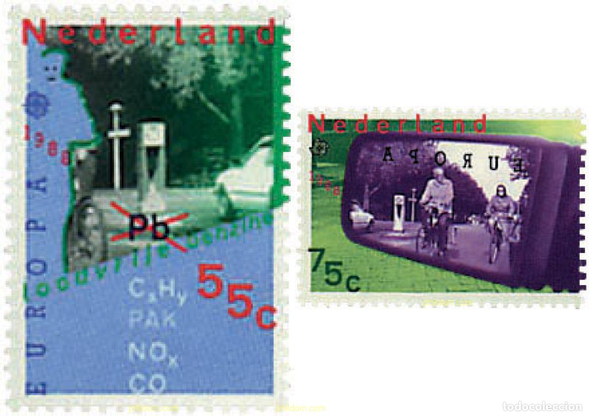 Sellos: 62692 MNH HOLANDA 1988 EUROPA CEPT. TRANSPORTE Y MEDIOS DE COMUNICACION