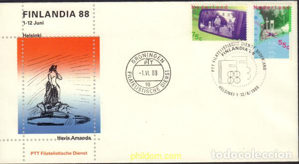 Sellos: 571484 MNH HOLANDA 1988 EUROPA CEPT. TRANSPORTE Y MEDIOS DE COMUNICACION