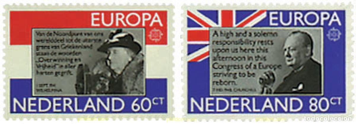 Sellos: 62416 MNH HOLANDA 1980 EUROPA CEPT. GENTE FAMOSA