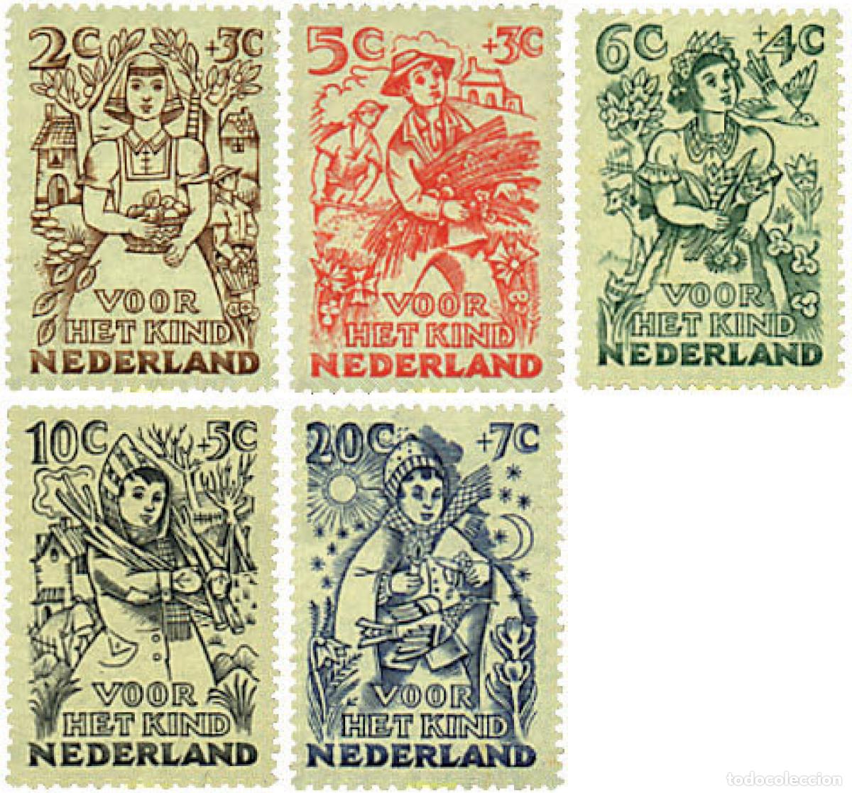 Sellos: 213834 HINGED HOLANDA 1949 PRO INFANCIA - Foto 1