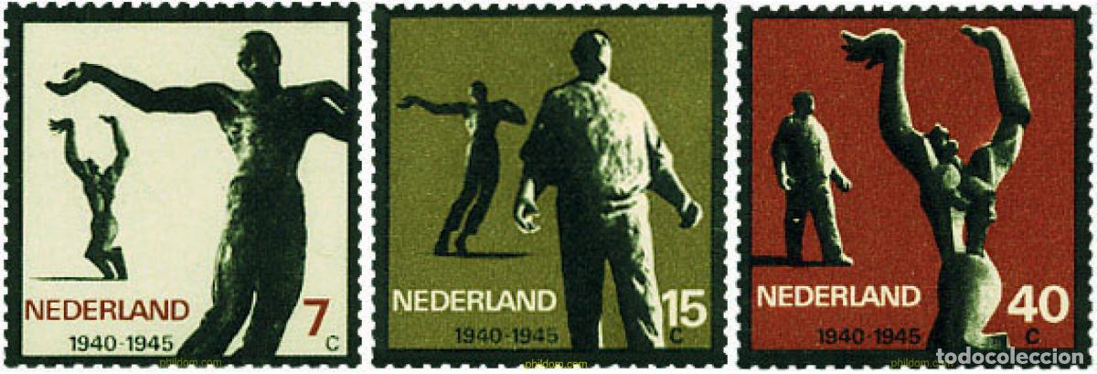 Sellos: 100794 MNH HOLANDA 1965 25 ANIVERSARIO DE LA RESISTENCIA