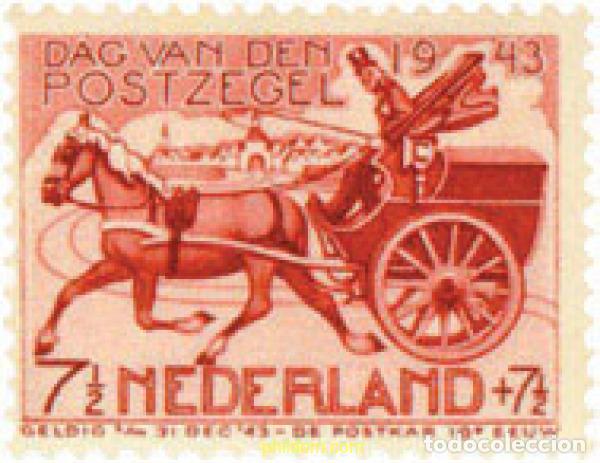Sellos: 681682 MNH HOLANDA 1943 DIA DEL SELLO