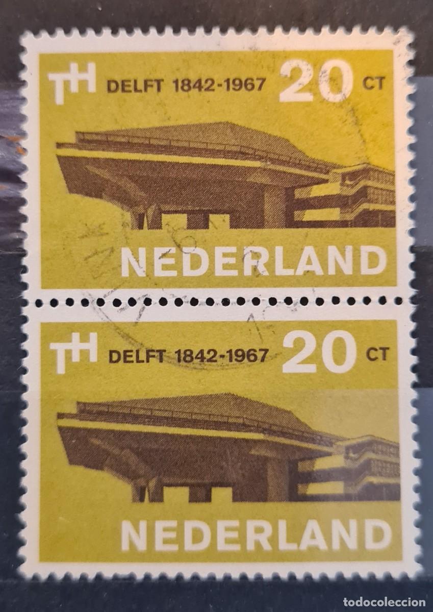 Sellos: Sellos usados de Paises Bajos 1967: 125 aniversario de la Universidad T&eacute;cnica de Delft