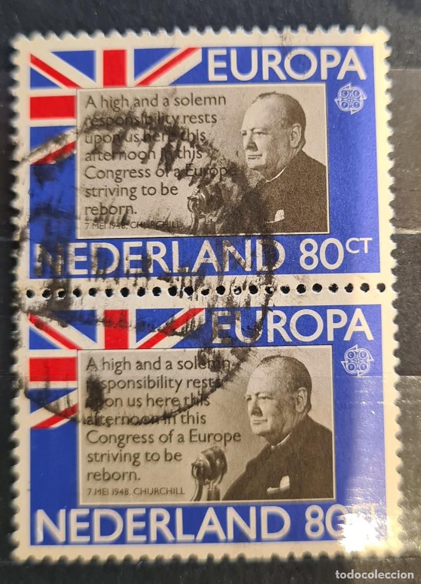Sellos: Sellos usados de Paises Bajos 1980: Europa