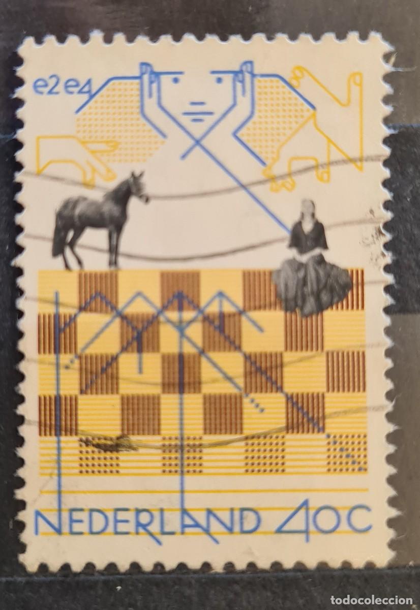 Timbres: Sello usado de Paises Bajos 1978: XVIII Torneo de ajedrez organizado por IBM en Amsterdam
