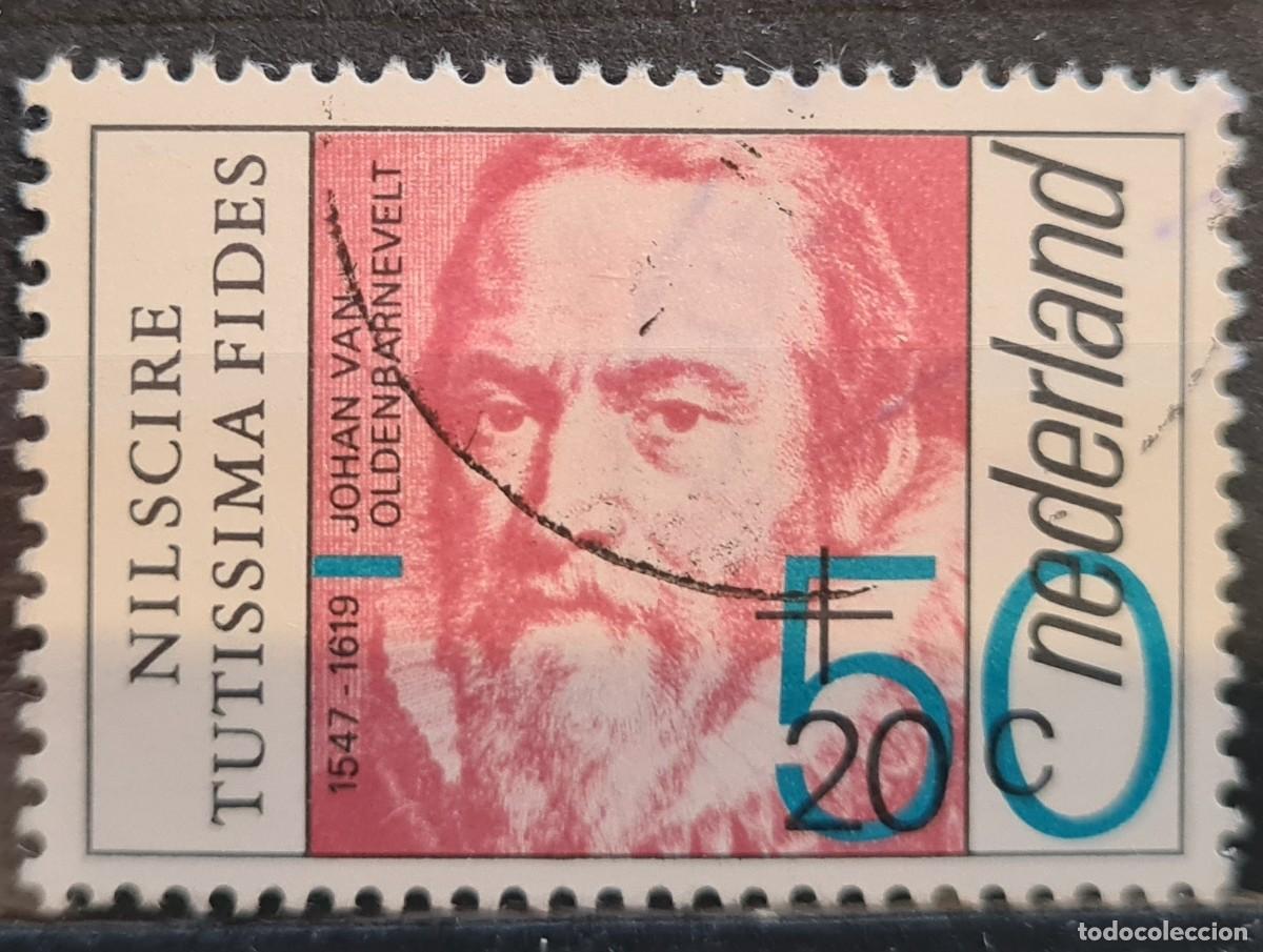 Sellos: Sello usado de Paises Bajos 1983: J. van Oldenbarneveldt