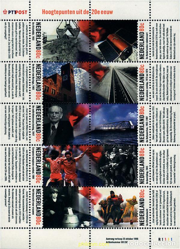 Sellos: 158595 MNH HOLANDA 1999 GRANDES ACONTECIMIENTOS DEL SIGLO XX